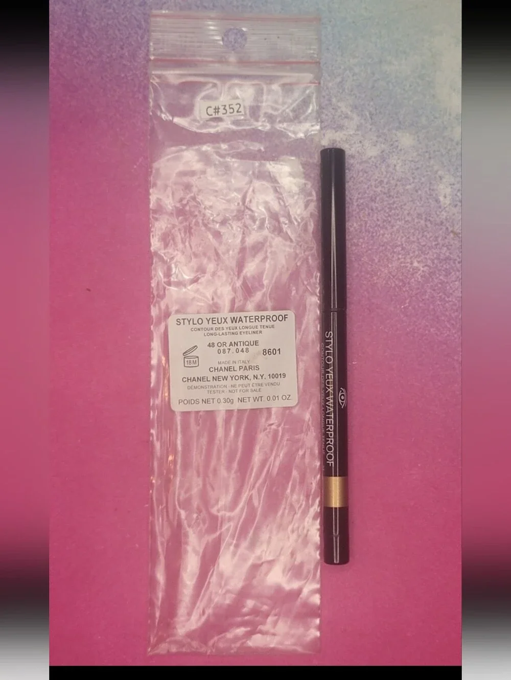 Chanel Stylo Yeux Waterproof Long Lasting Eyeliner Or Antique
